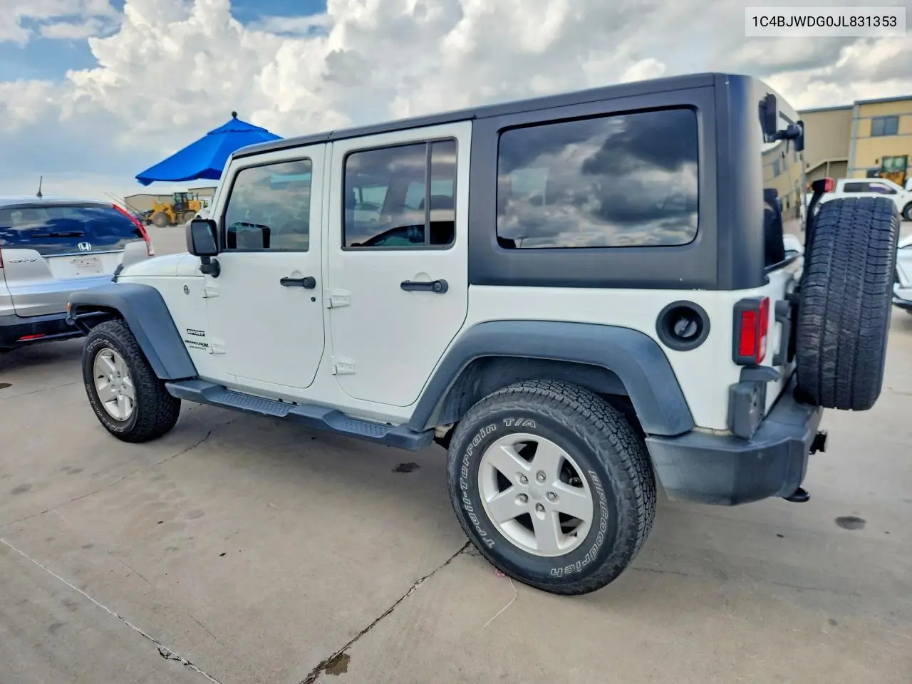2018 Jeep Wrangler Unlimited Sport VIN: 1C4BJWDG0JL831353 Lot: 59257086