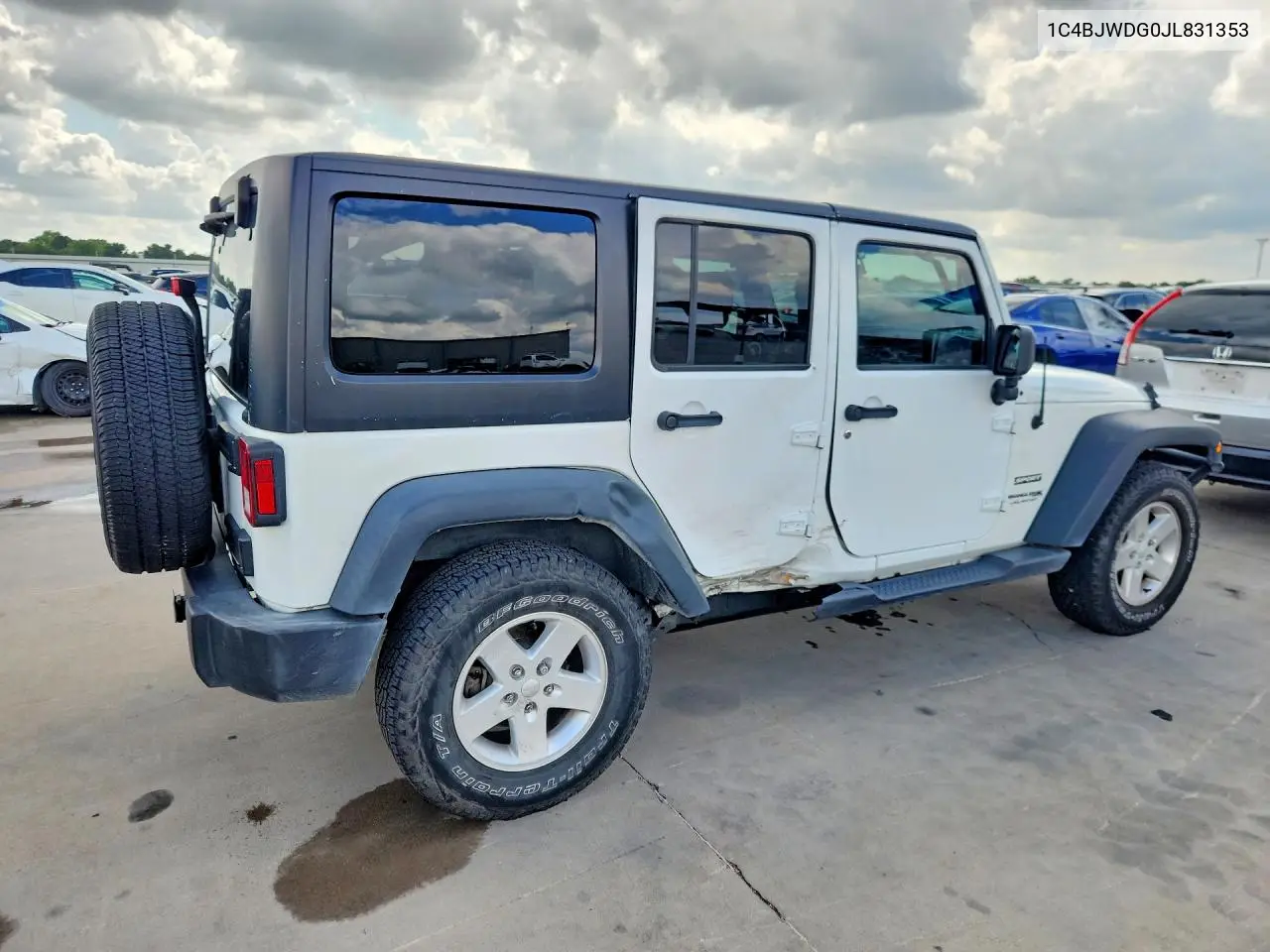 2018 Jeep Wrangler Unlimited Sport VIN: 1C4BJWDG0JL831353 Lot: 59257086