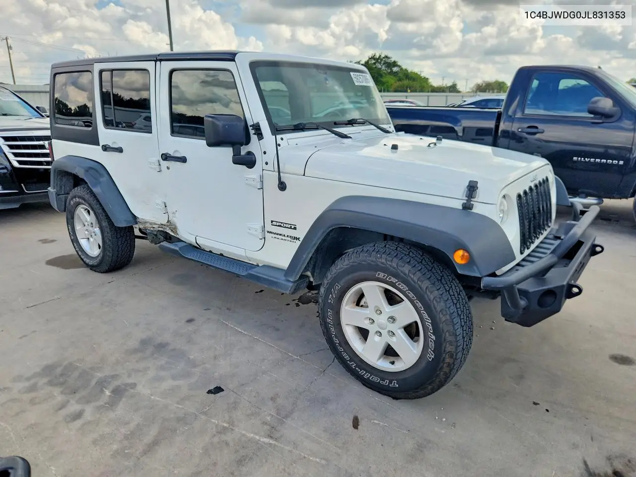 2018 Jeep Wrangler Unlimited Sport VIN: 1C4BJWDG0JL831353 Lot: 59257086