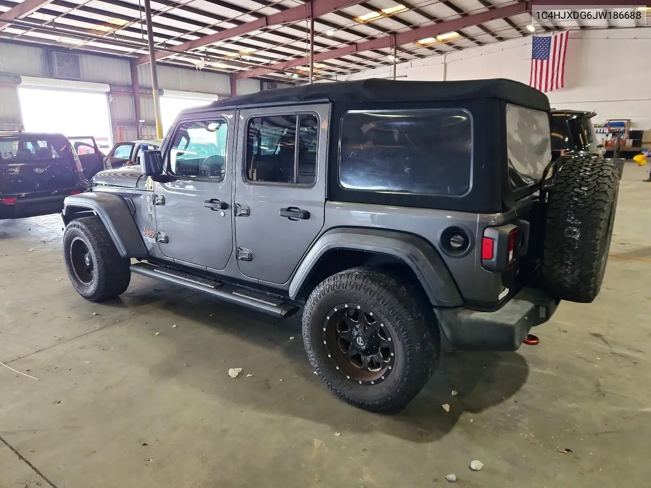 2018 Jeep Wrangler Unlimited Sport VIN: 1C4HJXDG6JW186688 Lot: 59698926