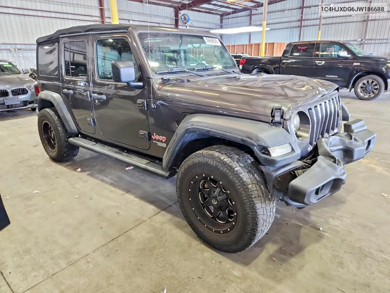 2018 Jeep Wrangler Unlimited Sport VIN: 1C4HJXDG6JW186688 Lot: 59698926