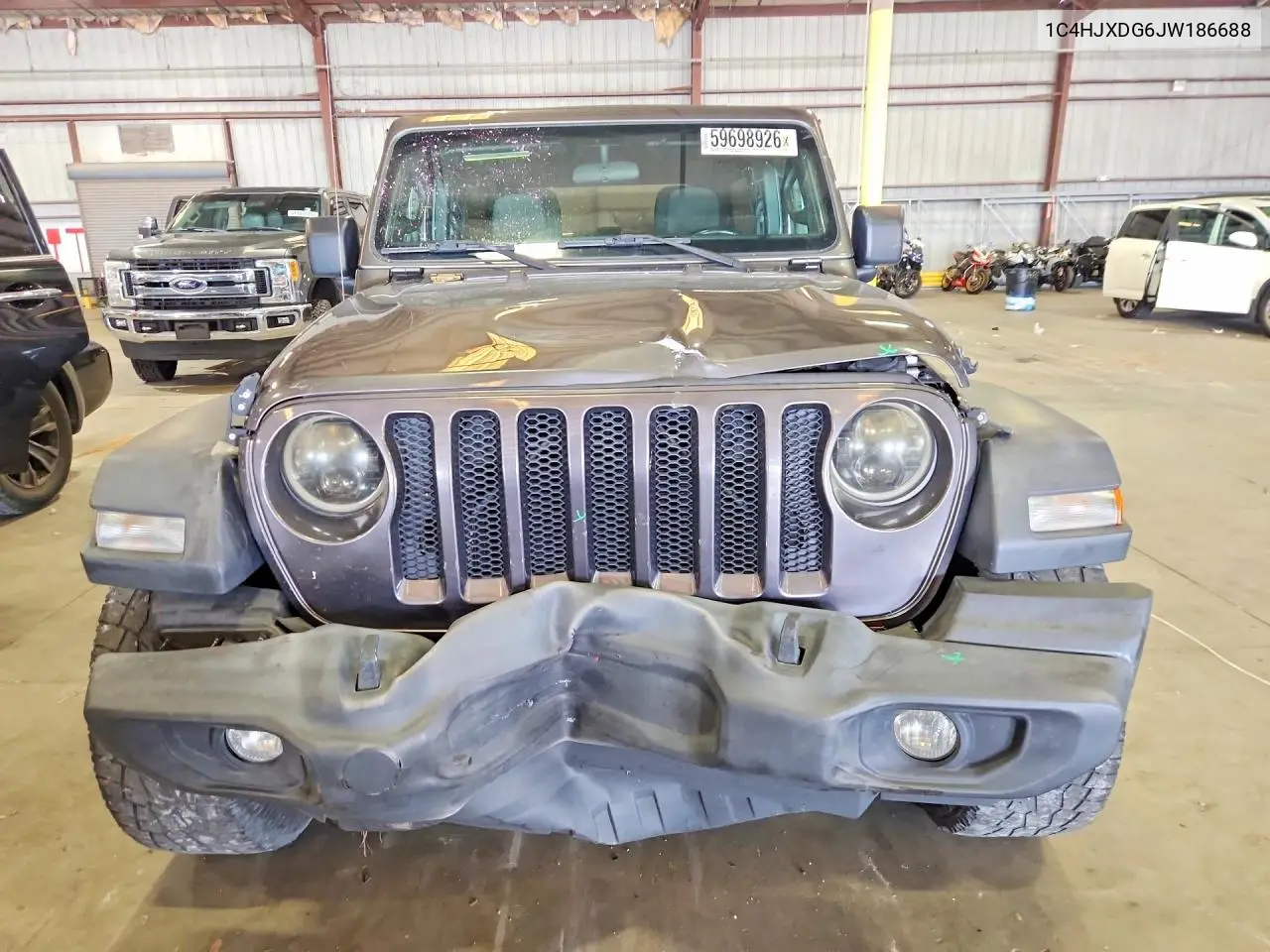 2018 Jeep Wrangler Unlimited Sport VIN: 1C4HJXDG6JW186688 Lot: 59698926