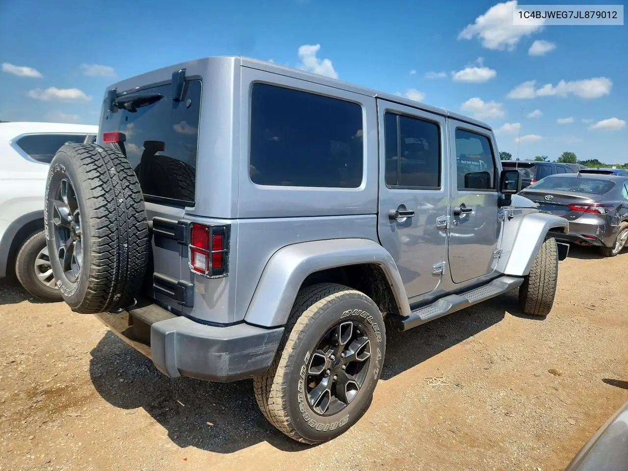 2018 Jeep Wrangler Unlimited Sahara VIN: 1C4BJWEG7JL879012 Lot: 59788706