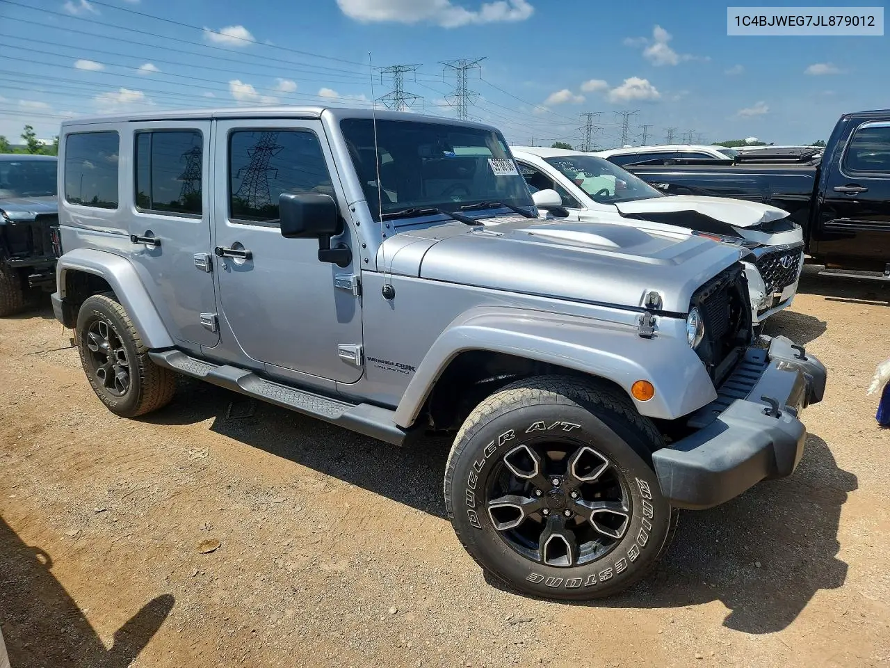 2018 Jeep Wrangler Unlimited Sahara VIN: 1C4BJWEG7JL879012 Lot: 59788706