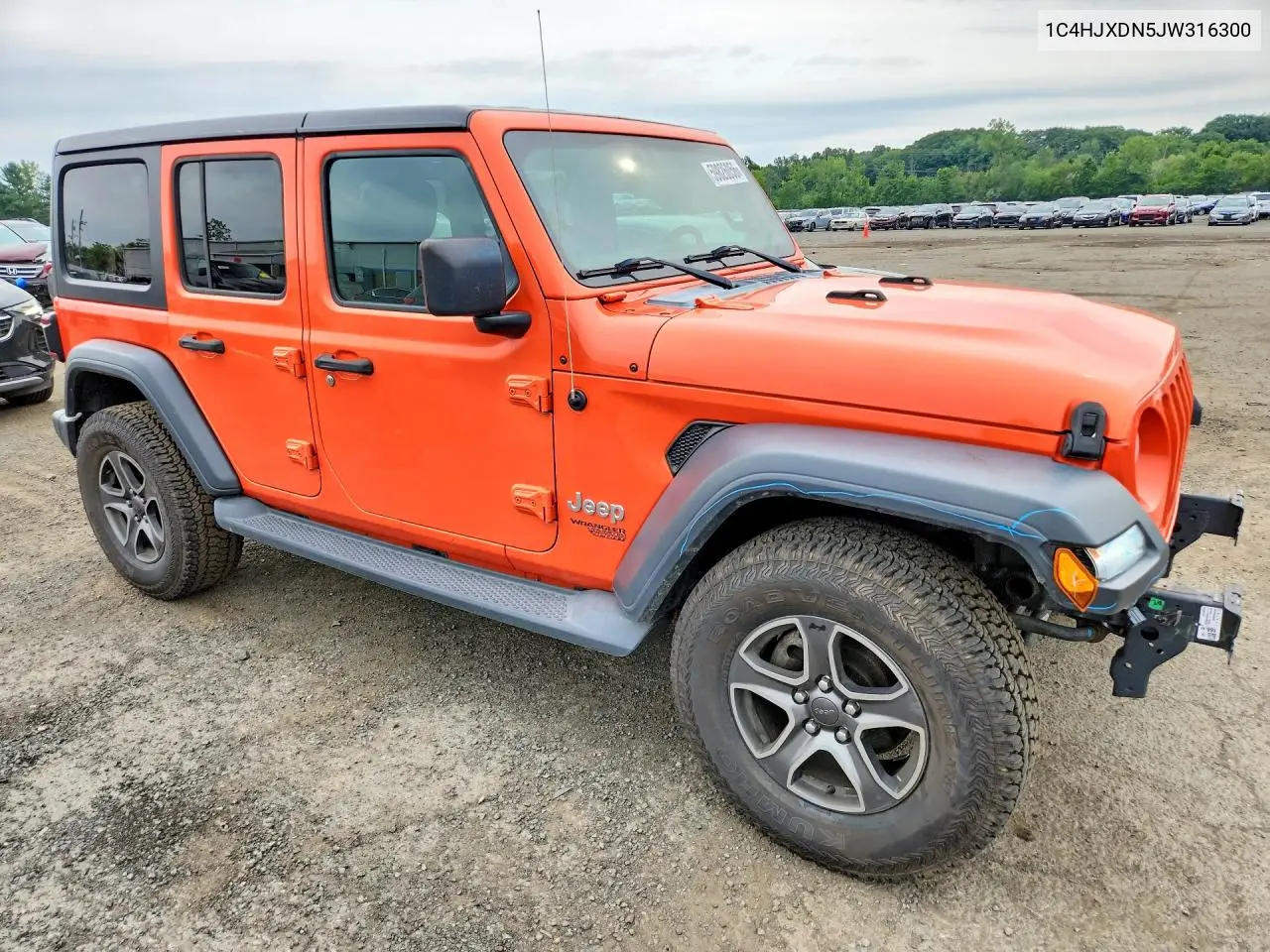 2018 Jeep Wrangler Unlimited Sport VIN: 1C4HJXDN5JW316300 Lot: 59826056