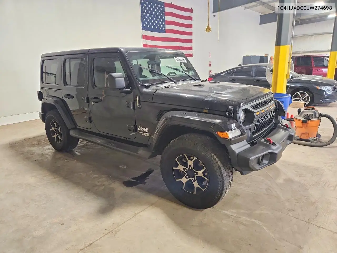 2018 Jeep Wrangler Unlimited Sport VIN: 1C4HJXDG0JW274698 Lot: 60464016