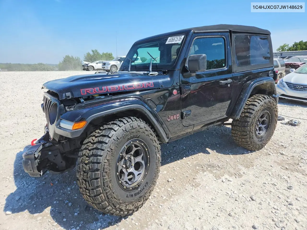 2018 Jeep Wrangler Rubicon VIN: 1C4HJXCG7JW148629 Lot: 60687576