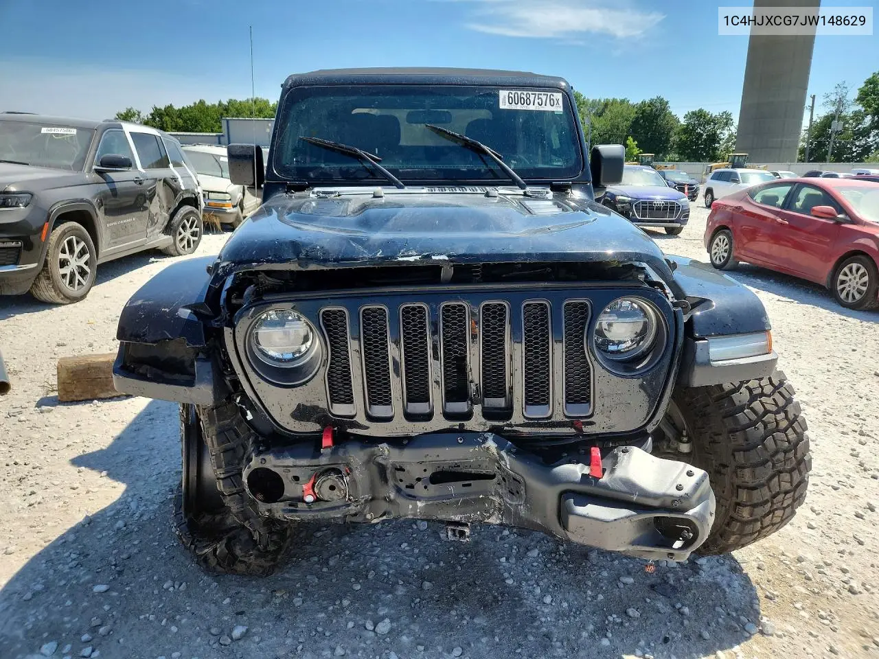 2018 Jeep Wrangler Rubicon VIN: 1C4HJXCG7JW148629 Lot: 60687576