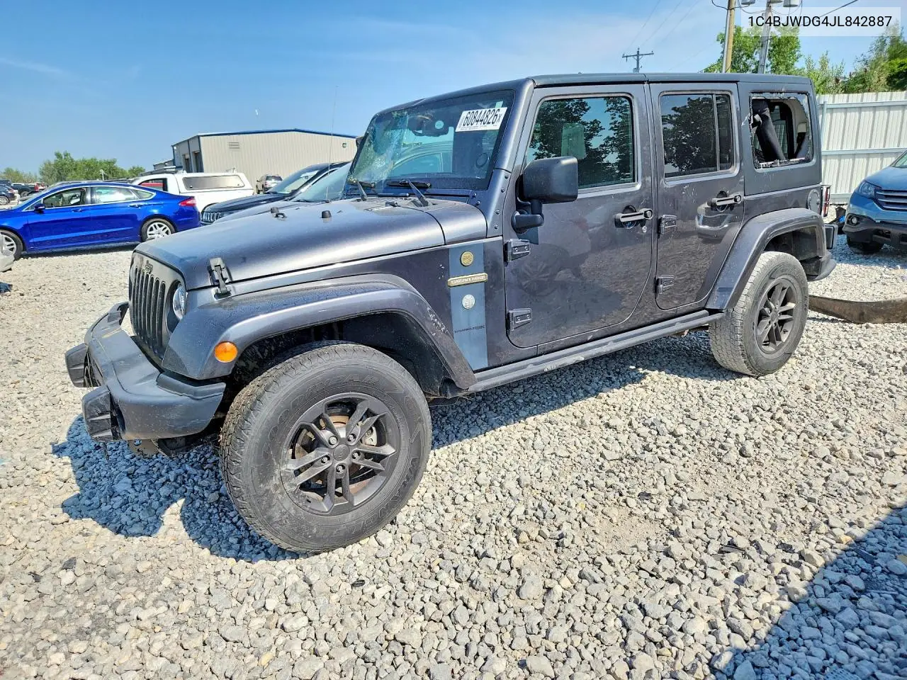 2018 Jeep Wrangler Unlimited Sport VIN: 1C4BJWDG4JL842887 Lot: 60844826