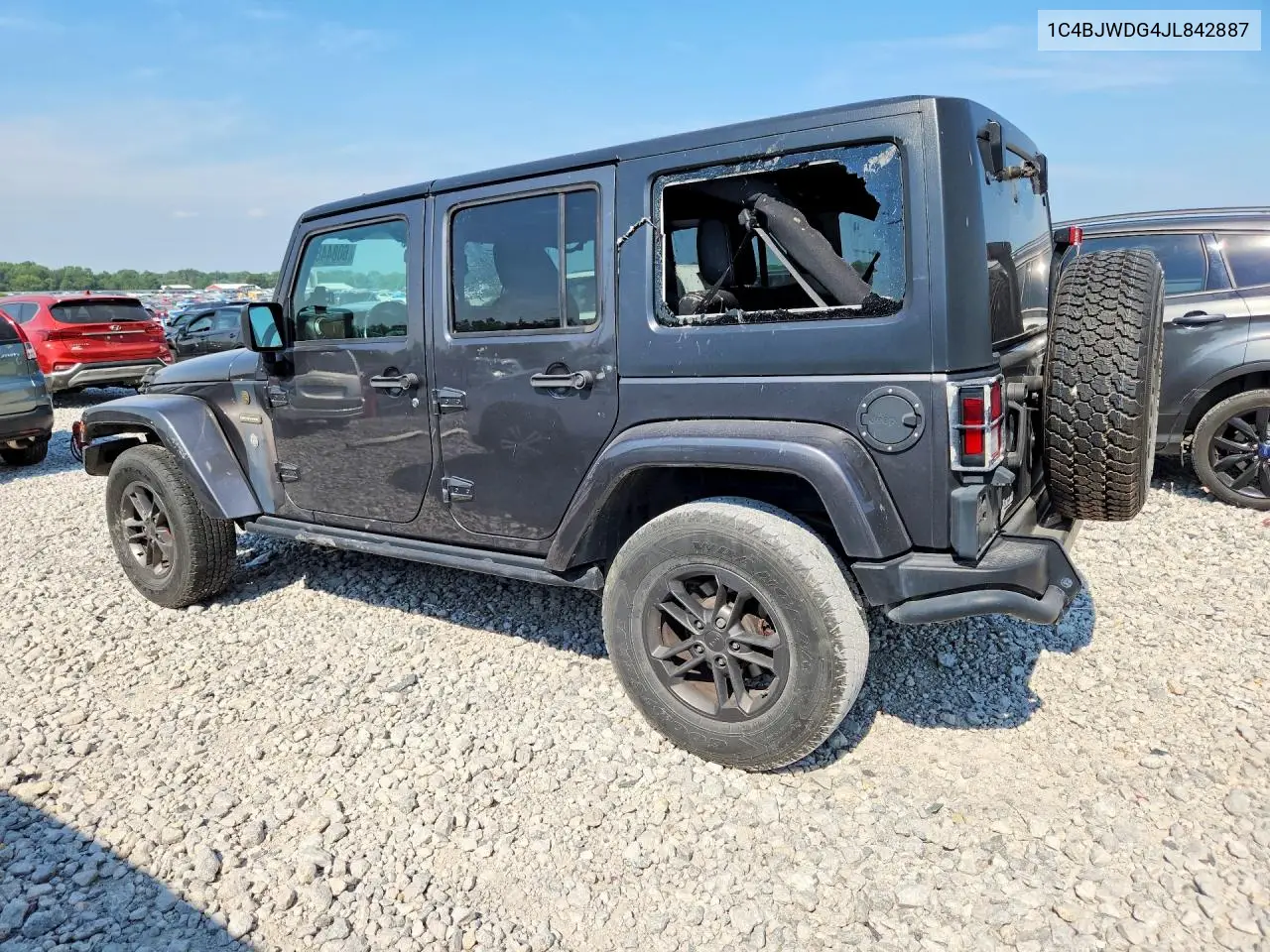 2018 Jeep Wrangler Unlimited Sport VIN: 1C4BJWDG4JL842887 Lot: 60844826