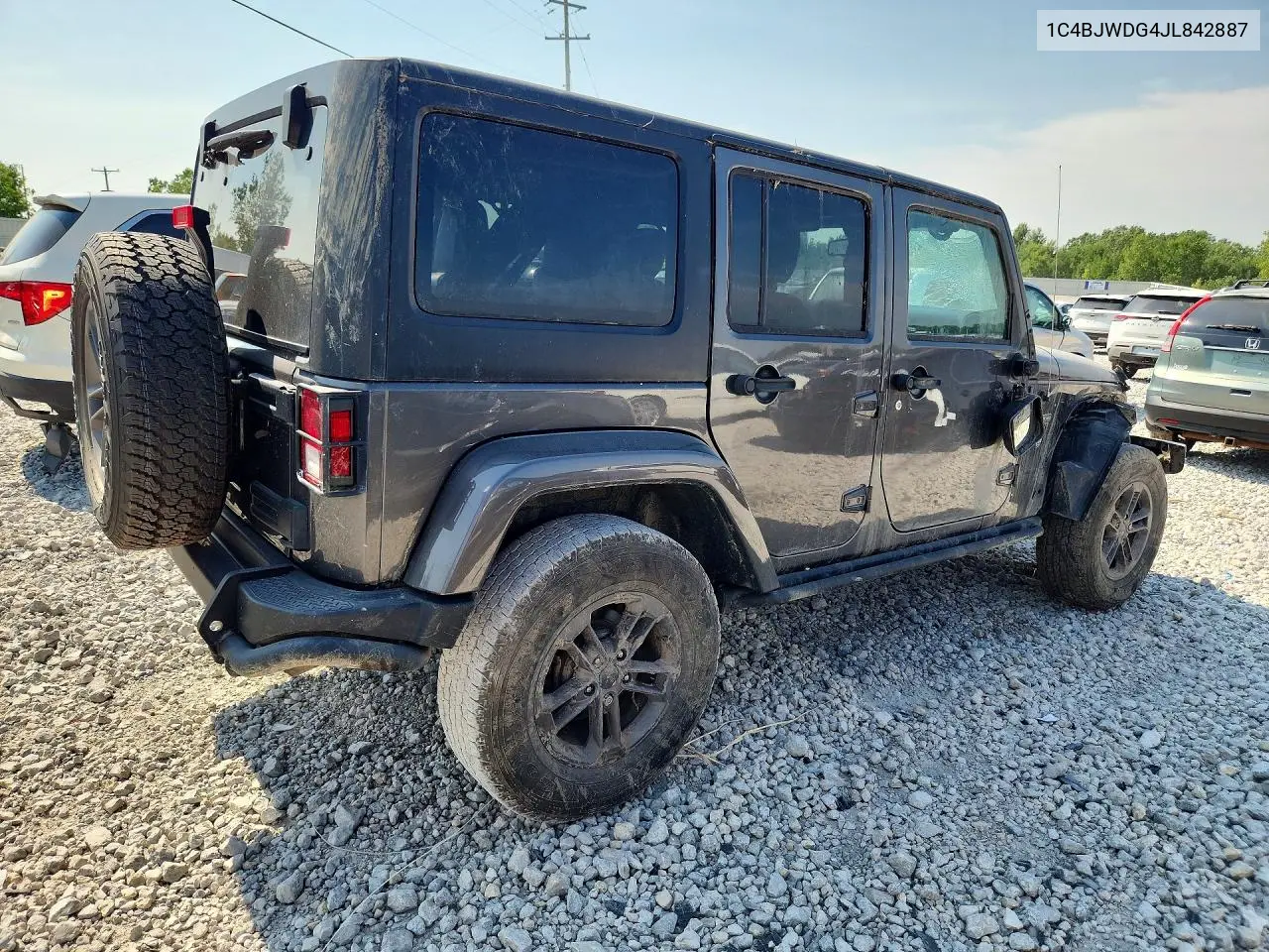 2018 Jeep Wrangler Unlimited Sport VIN: 1C4BJWDG4JL842887 Lot: 60844826
