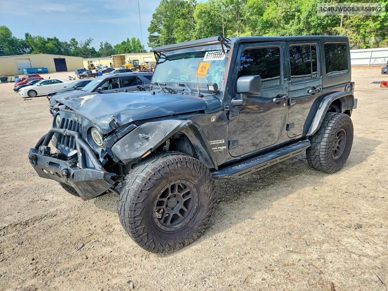 2018 Jeep Wrangler Unlimited Sport VIN: 1C4BJWDG6JL858962 Lot: 61116556