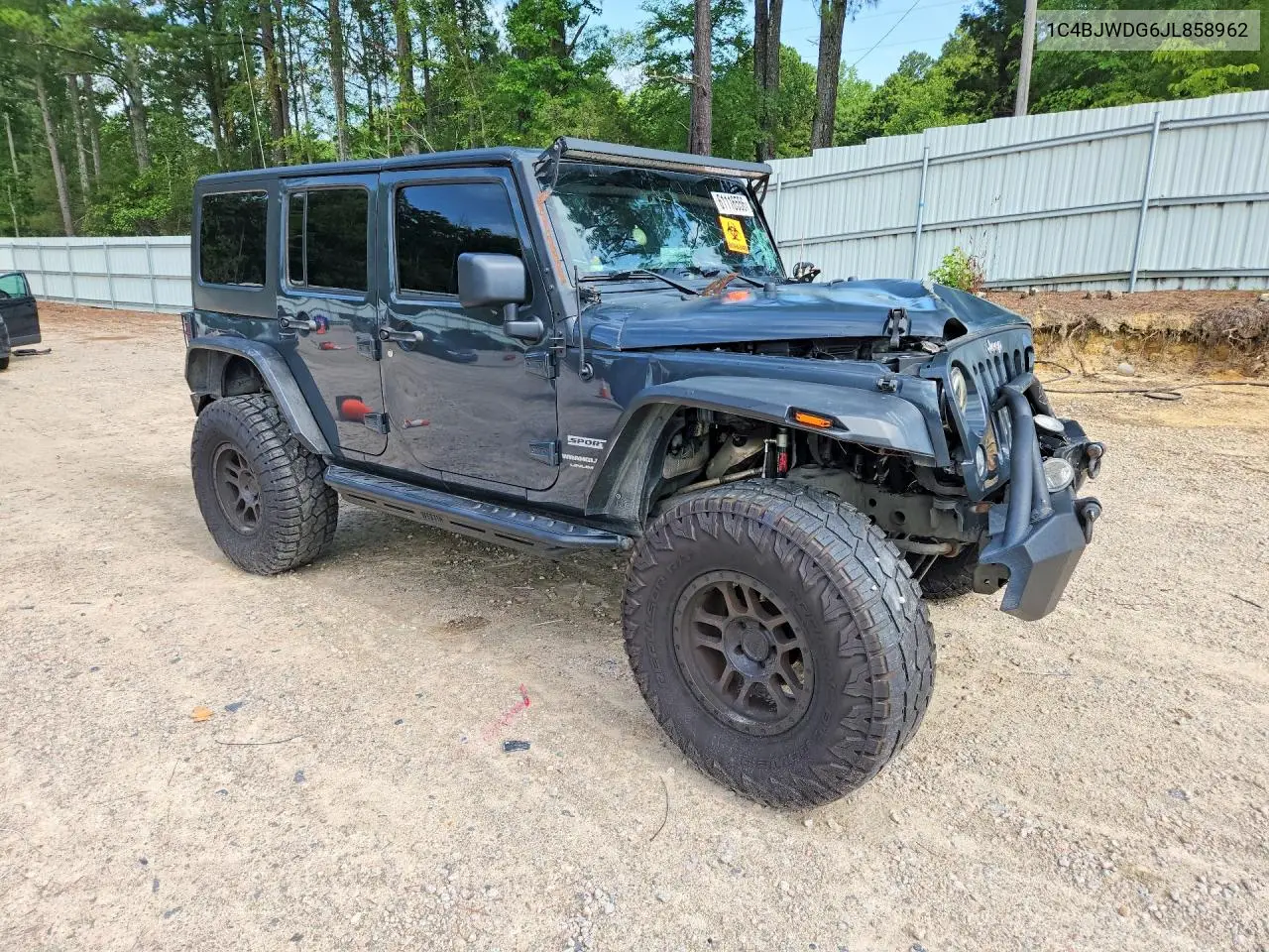 2018 Jeep Wrangler Unlimited Sport VIN: 1C4BJWDG6JL858962 Lot: 61116556
