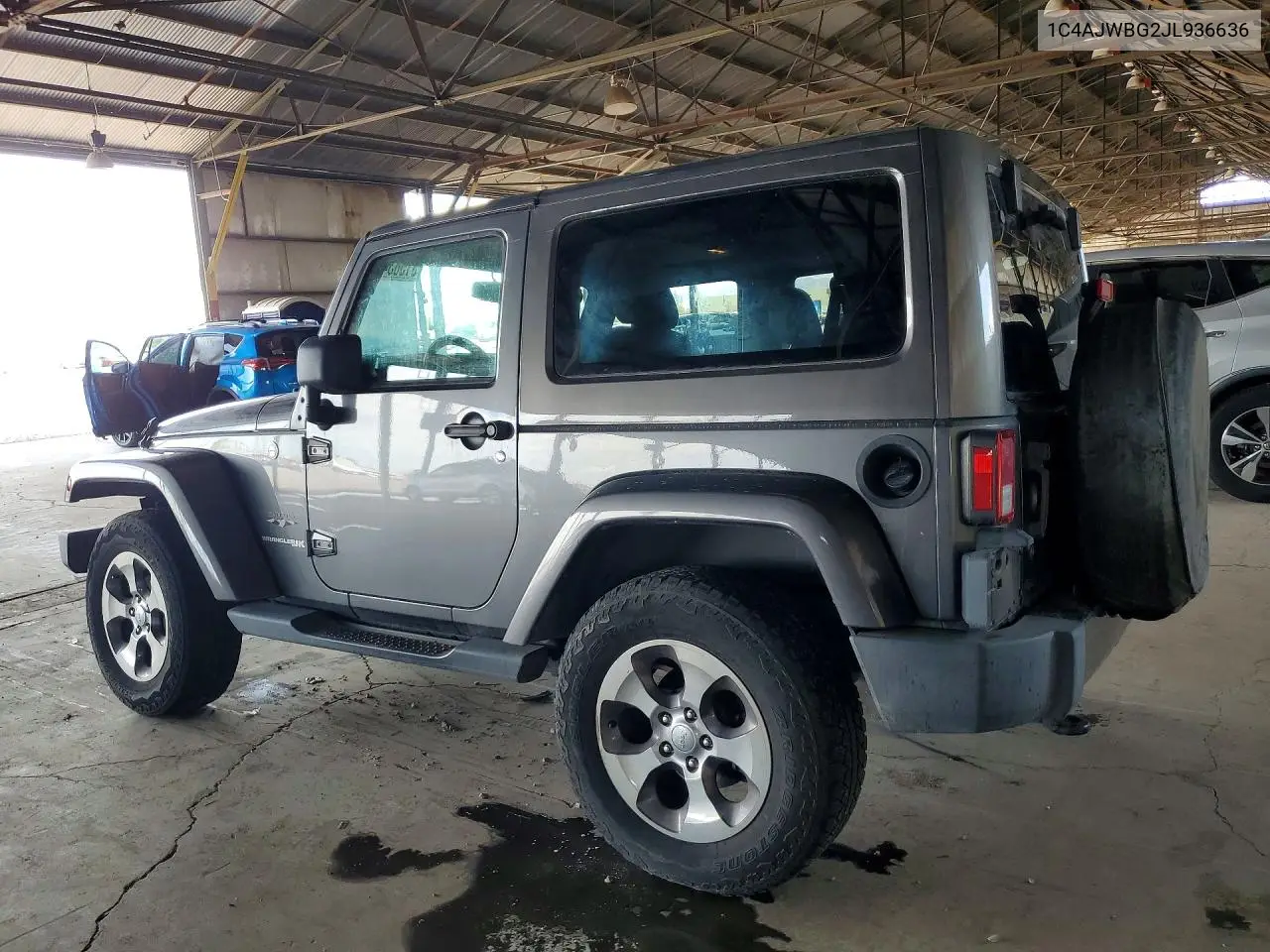 2018 Jeep Wrangler Sahara VIN: 1C4AJWBG2JL936636 Lot: 61583456