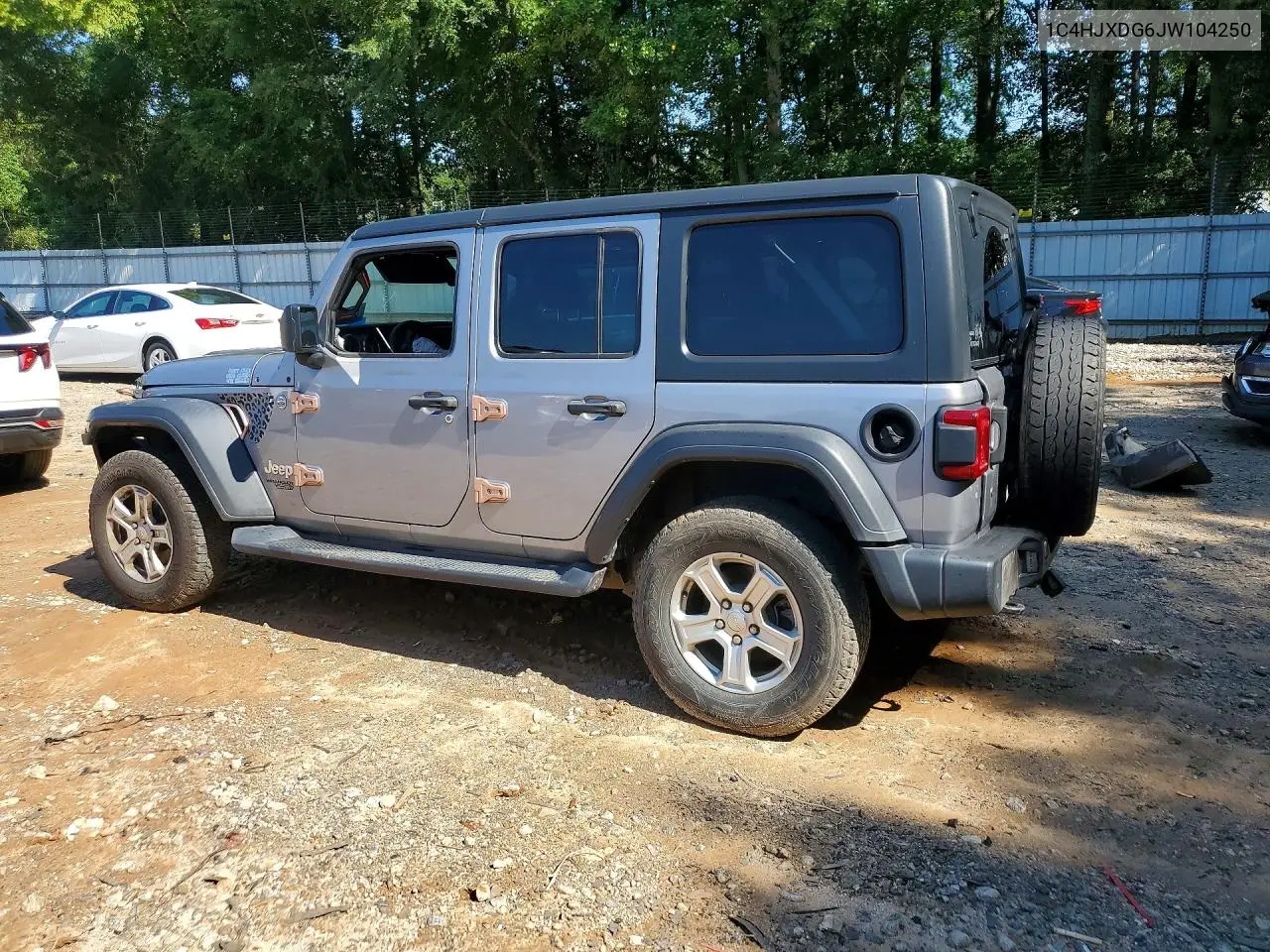 2018 Jeep Wrangler Unlimited Sport VIN: 1C4HJXDG6JW104250 Lot: 61678976