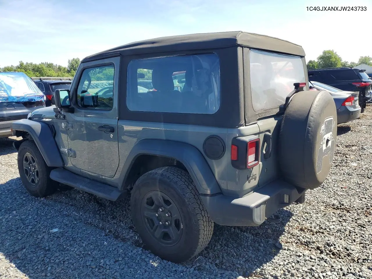 2018 Jeep Wrangler Sport VIN: 1C4GJXANXJW243733 Lot: 61772816