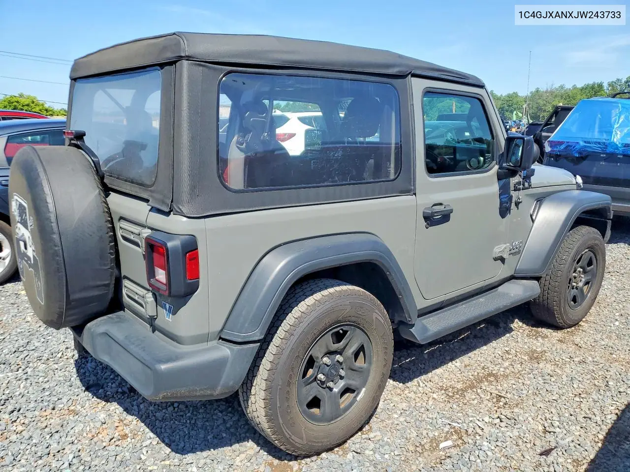 2018 Jeep Wrangler Sport VIN: 1C4GJXANXJW243733 Lot: 61772816