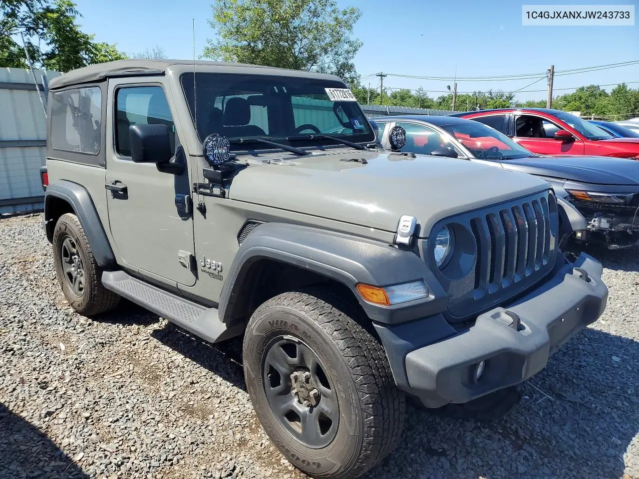 2018 Jeep Wrangler Sport VIN: 1C4GJXANXJW243733 Lot: 61772816