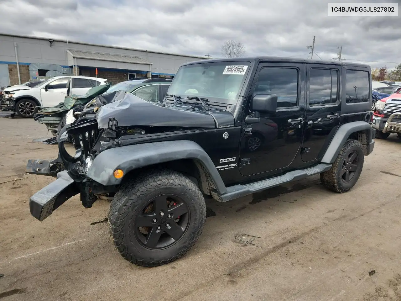 1C4BJWDG5JL827802 2018 Jeep Wrangler Unlimited Sport