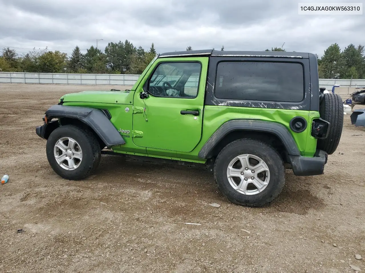 1C4GJXAG0KW563310 2019 Jeep Wrangler Sport