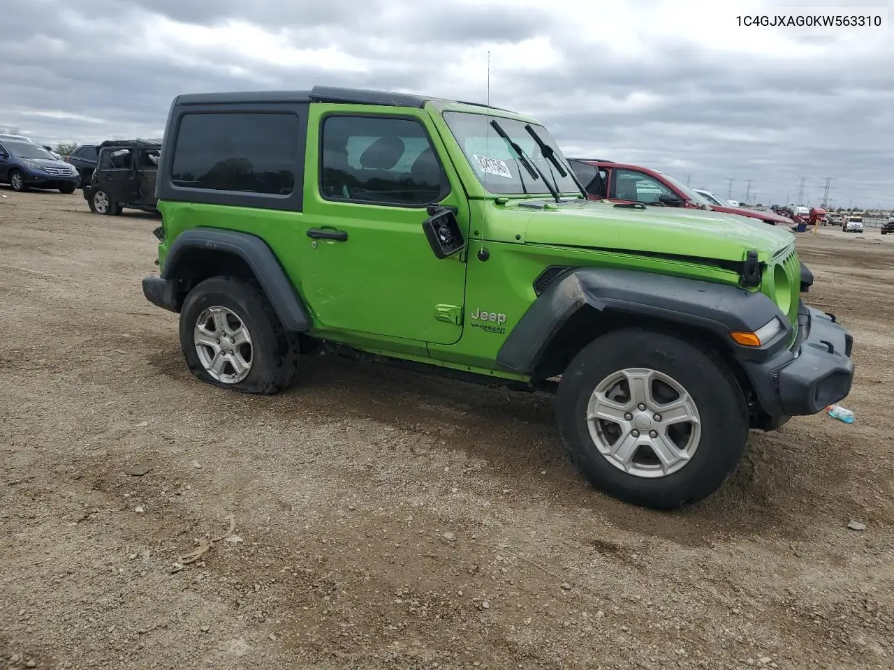 1C4GJXAG0KW563310 2019 Jeep Wrangler Sport