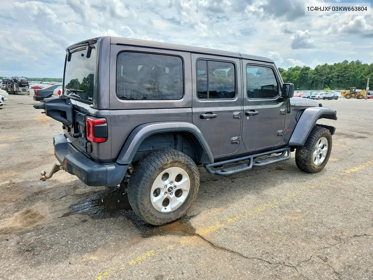 2019 Jeep Wrangler Unlimited Rubicon VIN: 1C4HJXFG3KW663804 Lot: 58330416