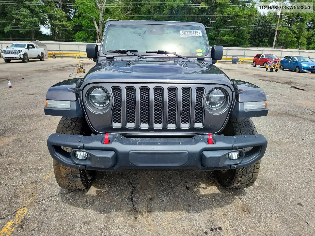 2019 Jeep Wrangler Unlimited Rubicon VIN: 1C4HJXFG3KW663804 Lot: 58330416