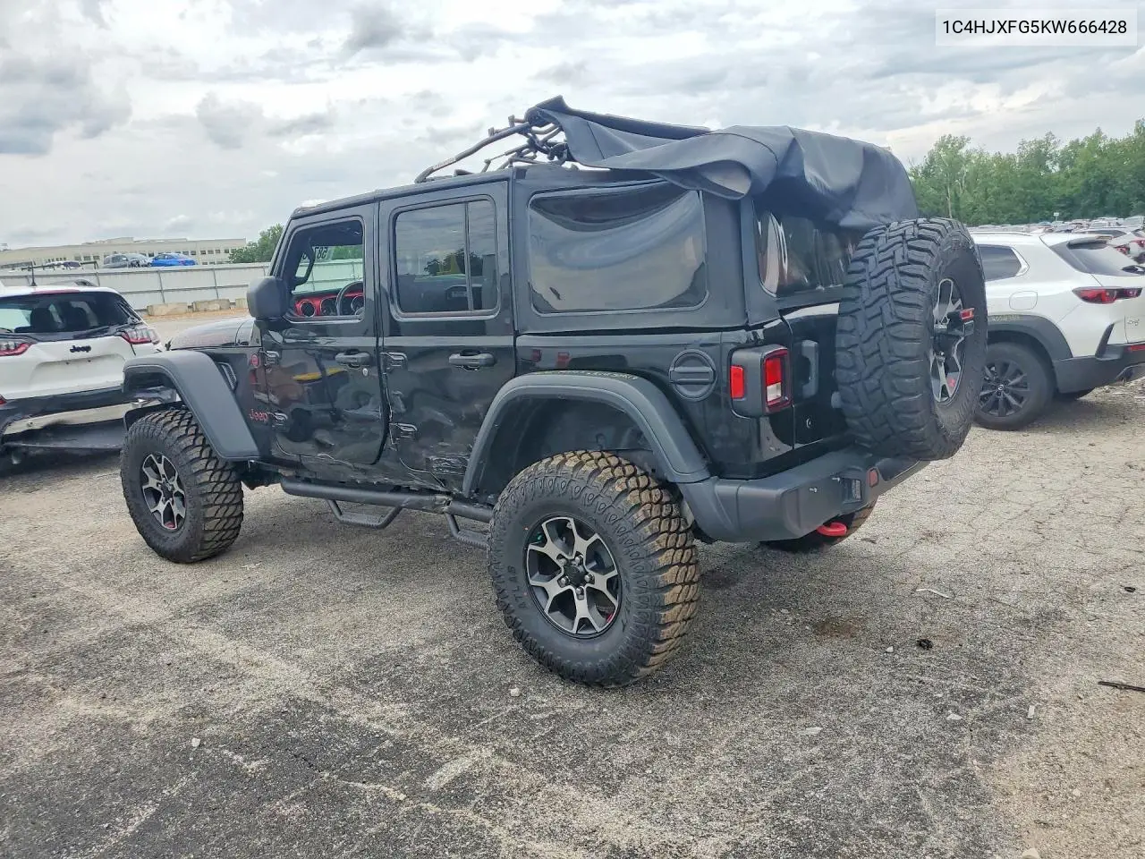 2019 Jeep Wrangler Unlimited Rubicon VIN: 1C4HJXFG5KW666428 Lot: 58713566