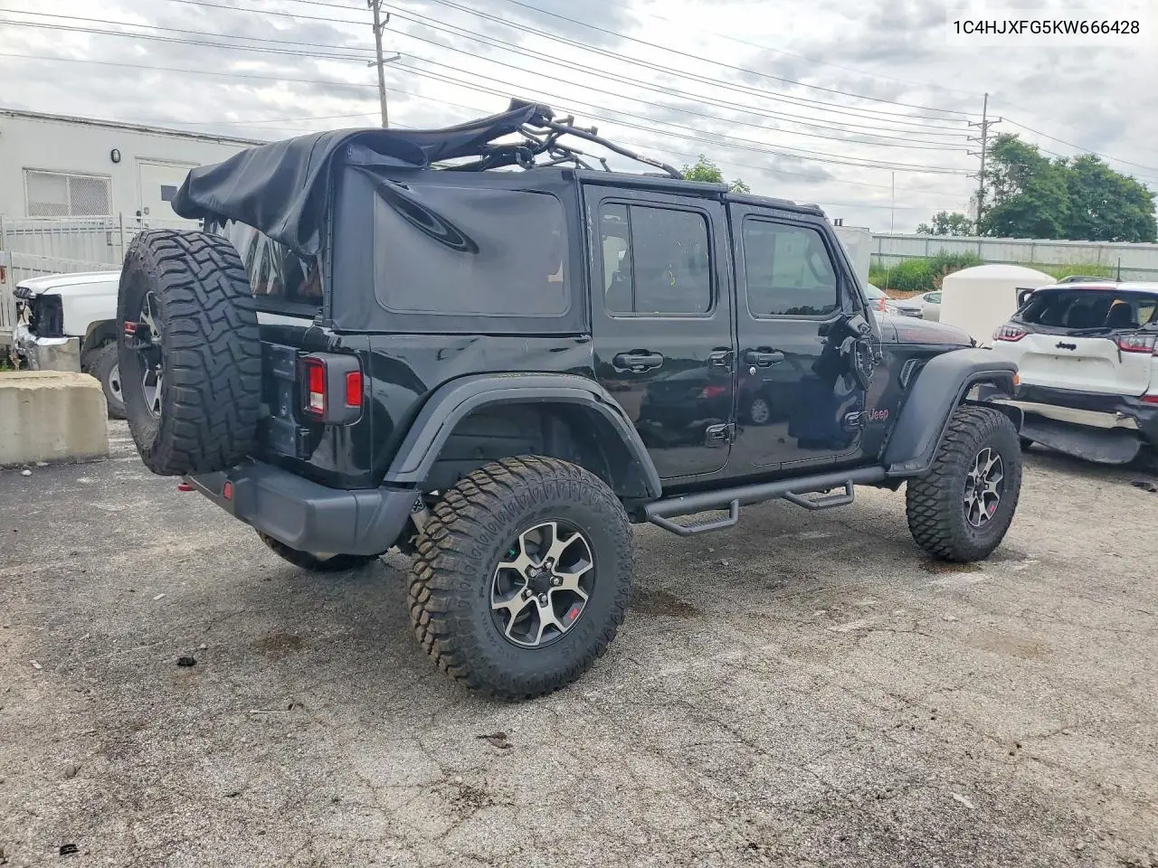 2019 Jeep Wrangler Unlimited Rubicon VIN: 1C4HJXFG5KW666428 Lot: 58713566
