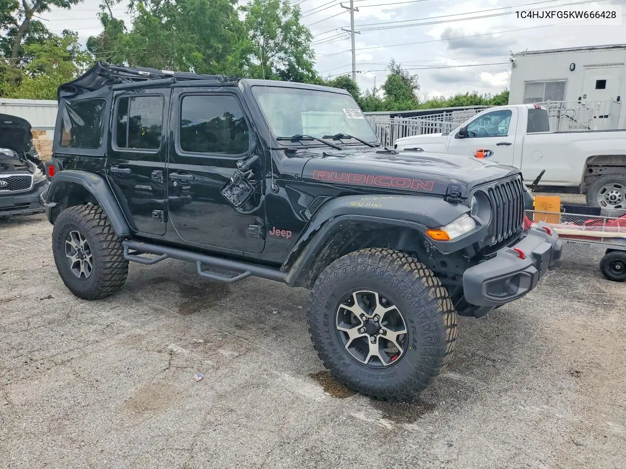 2019 Jeep Wrangler Unlimited Rubicon VIN: 1C4HJXFG5KW666428 Lot: 58713566