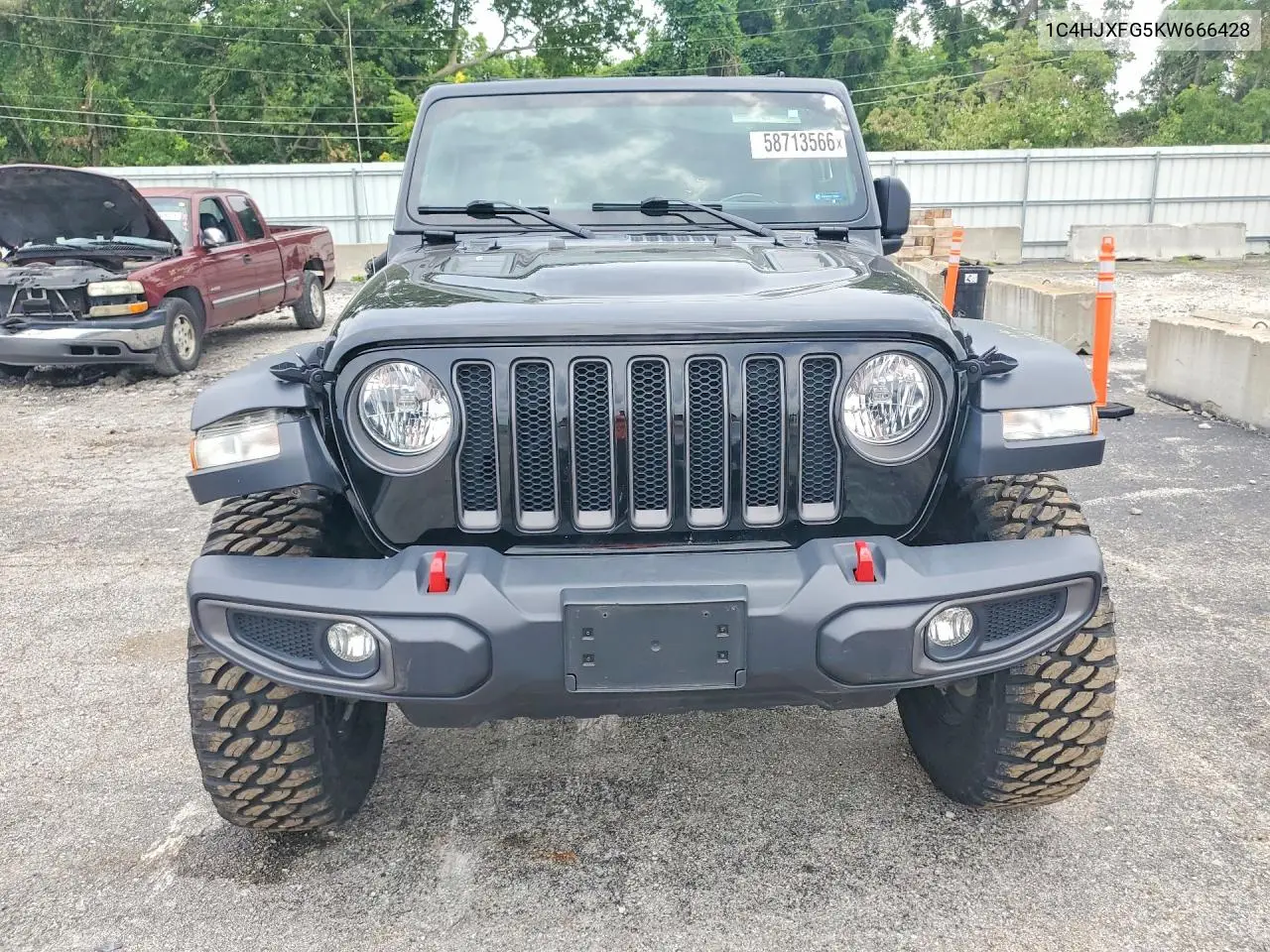 2019 Jeep Wrangler Unlimited Rubicon VIN: 1C4HJXFG5KW666428 Lot: 58713566