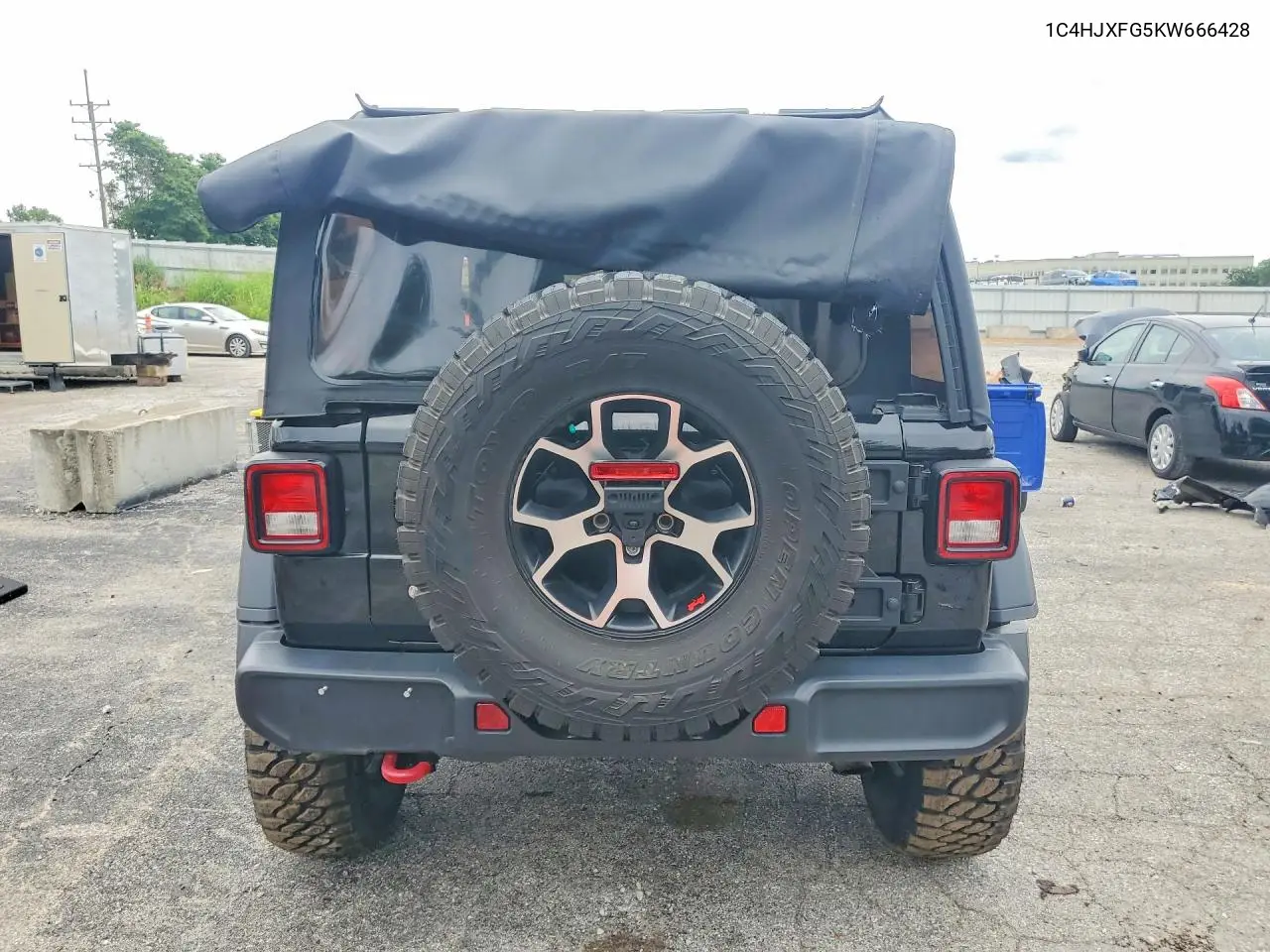 2019 Jeep Wrangler Unlimited Rubicon VIN: 1C4HJXFG5KW666428 Lot: 58713566