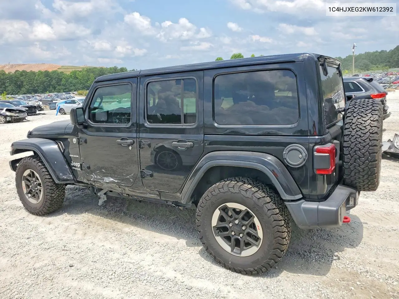2019 Jeep Wrangler Unlimited Sahara VIN: 1C4HJXEG2KW612392 Lot: 59242296