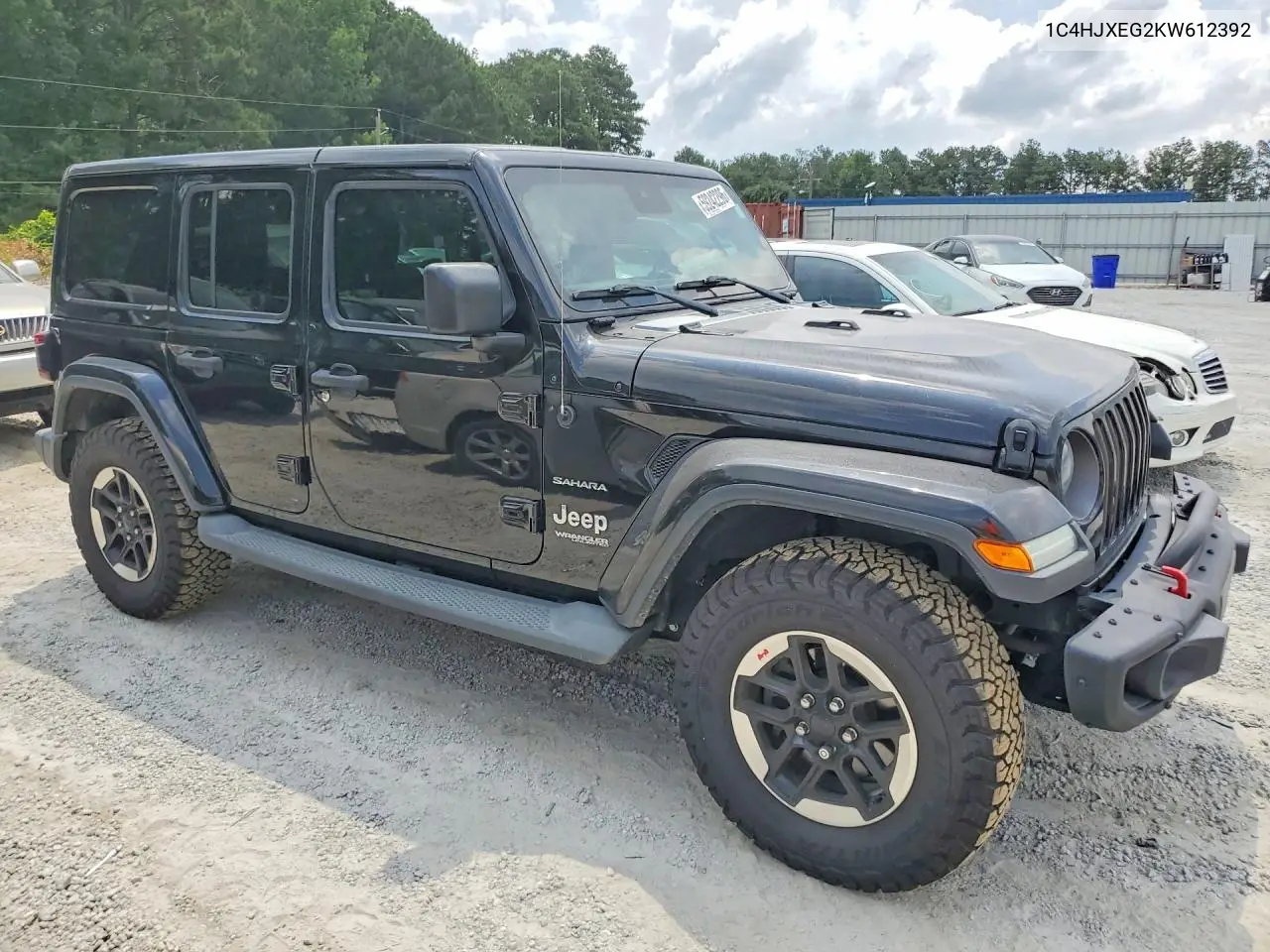 2019 Jeep Wrangler Unlimited Sahara VIN: 1C4HJXEG2KW612392 Lot: 59242296