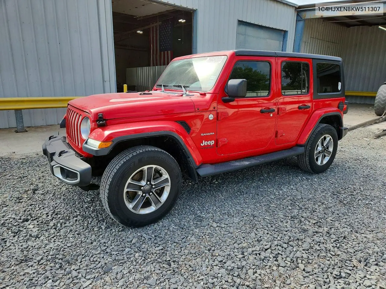 2019 Jeep Wrangler Unlimited Sahara VIN: 1C4HJXEN8KW511307 Lot: 60153866
