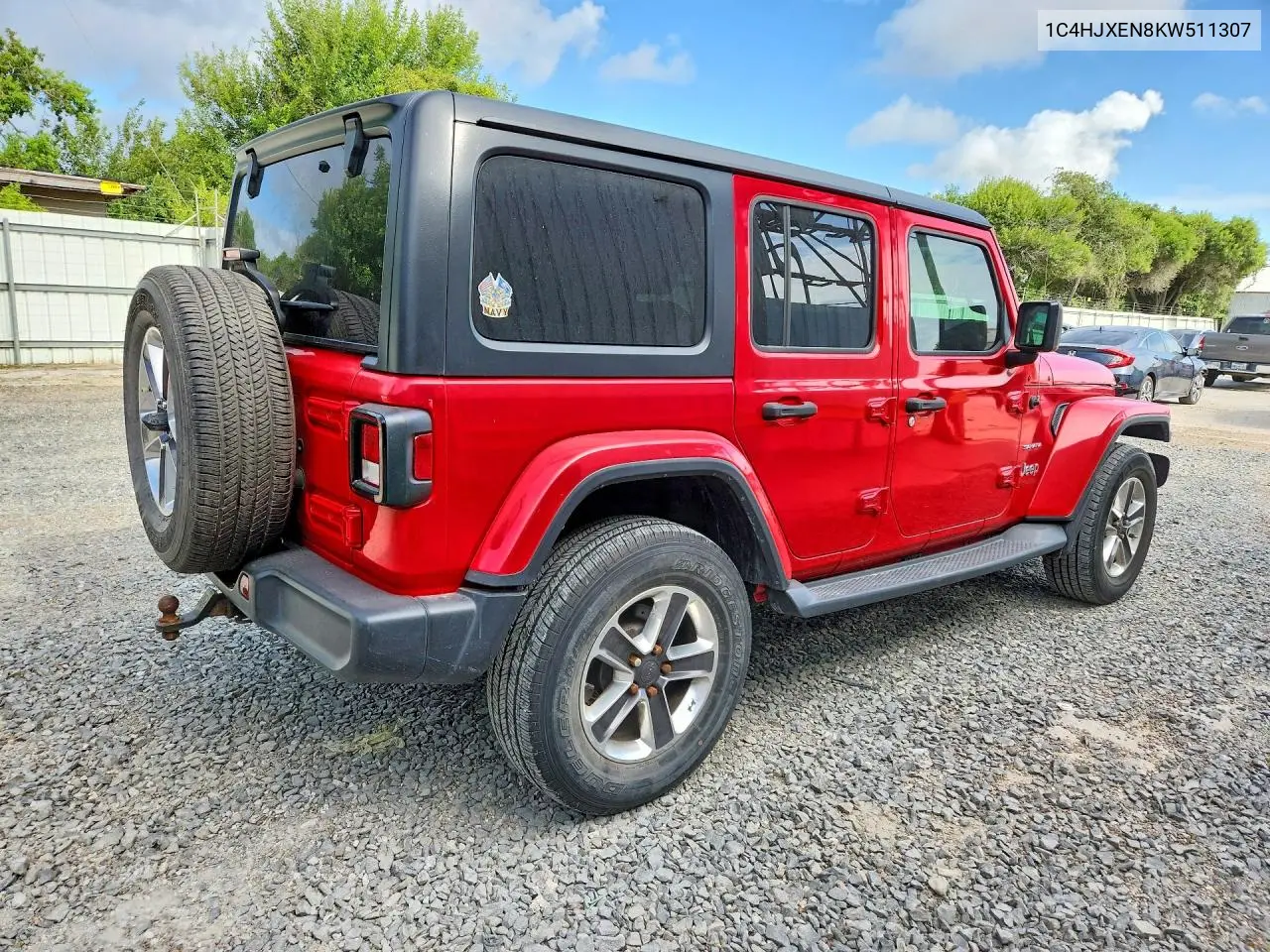 2019 Jeep Wrangler Unlimited Sahara VIN: 1C4HJXEN8KW511307 Lot: 60153866
