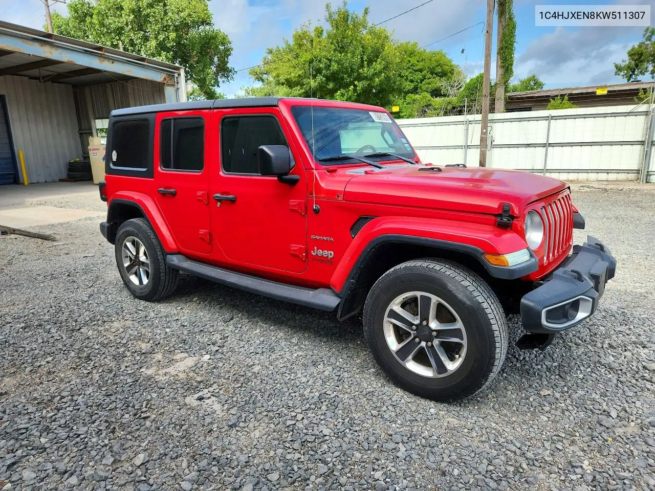 2019 Jeep Wrangler Unlimited Sahara VIN: 1C4HJXEN8KW511307 Lot: 60153866