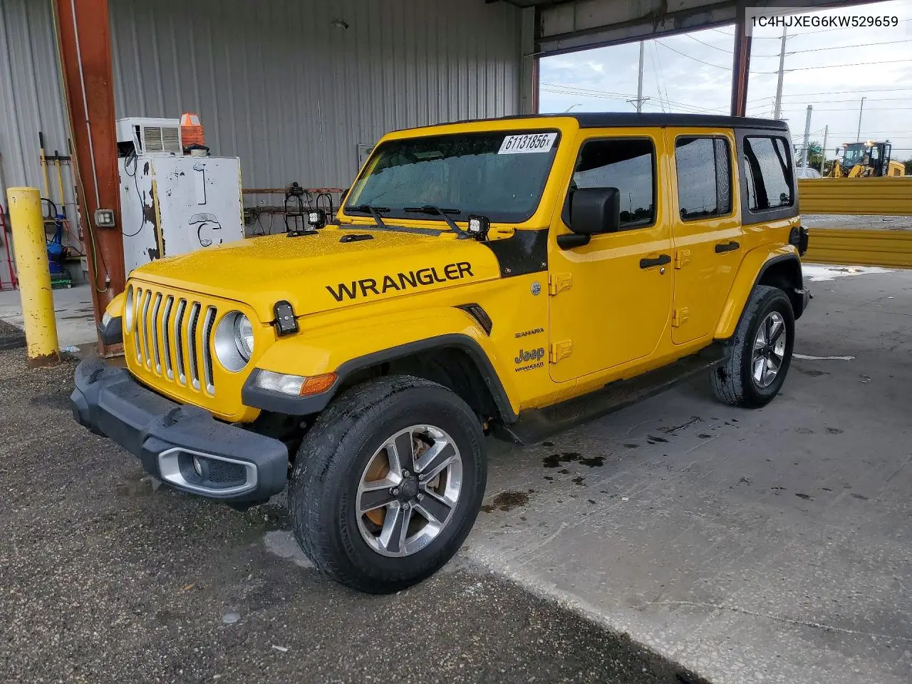 2019 Jeep Wrangler Unlimited Sahara VIN: 1C4HJXEG6KW529659 Lot: 61131856