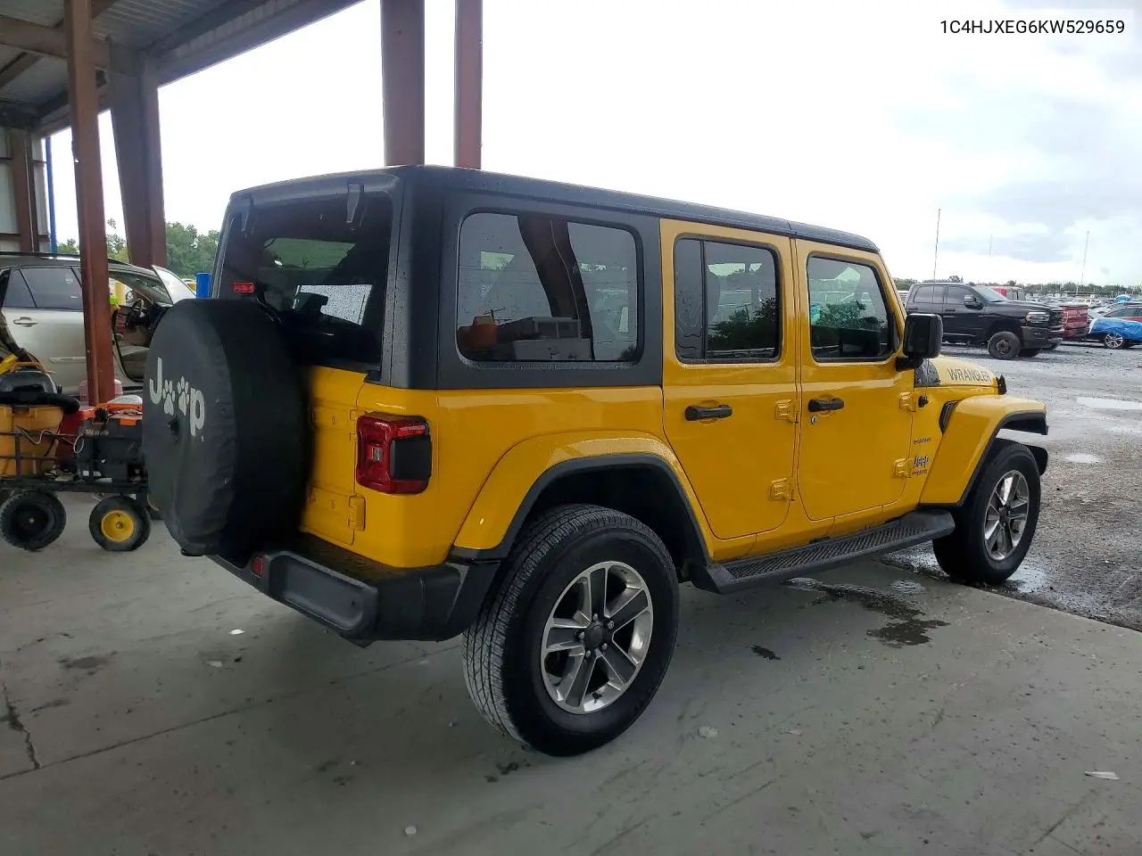 2019 Jeep Wrangler Unlimited Sahara VIN: 1C4HJXEG6KW529659 Lot: 61131856