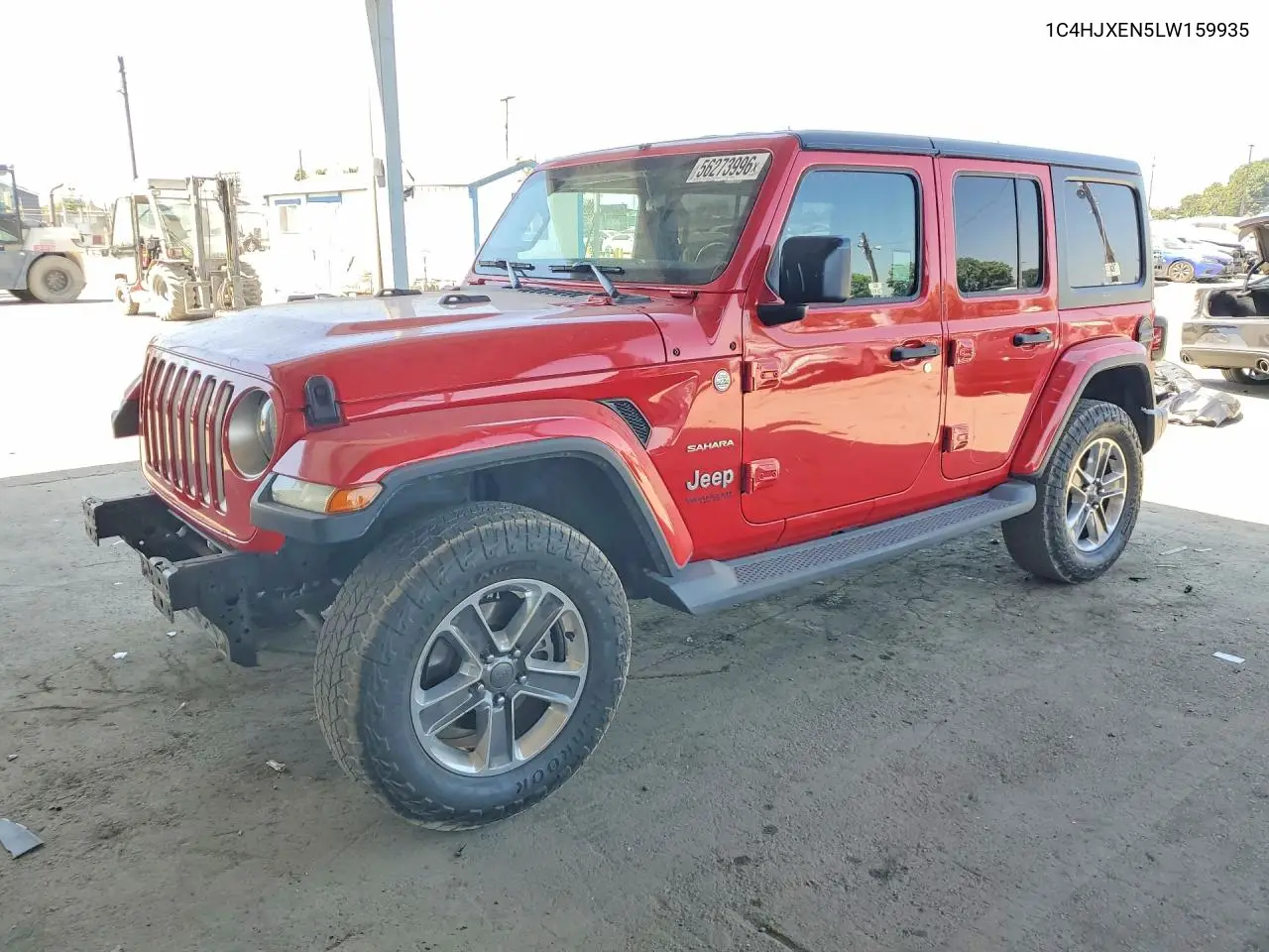 2020 Jeep Wrangler Unlimited Sahara VIN: 1C4HJXEN5LW159935 Lot: 56273996