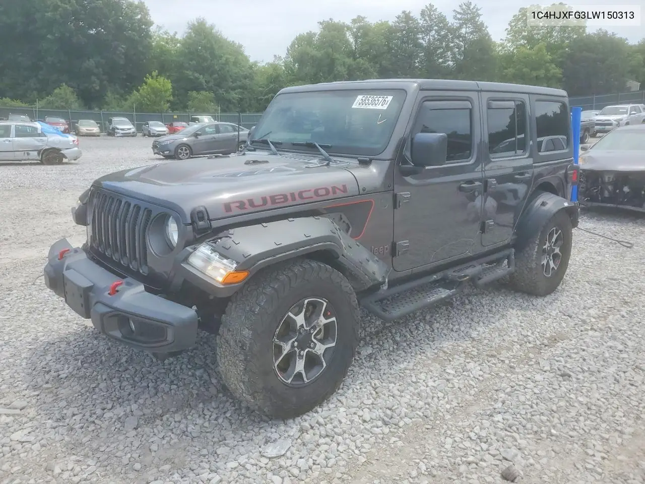 2020 Jeep Wrangler Unlimited Rubicon VIN: 1C4HJXFG3LW150313 Lot: 58536576