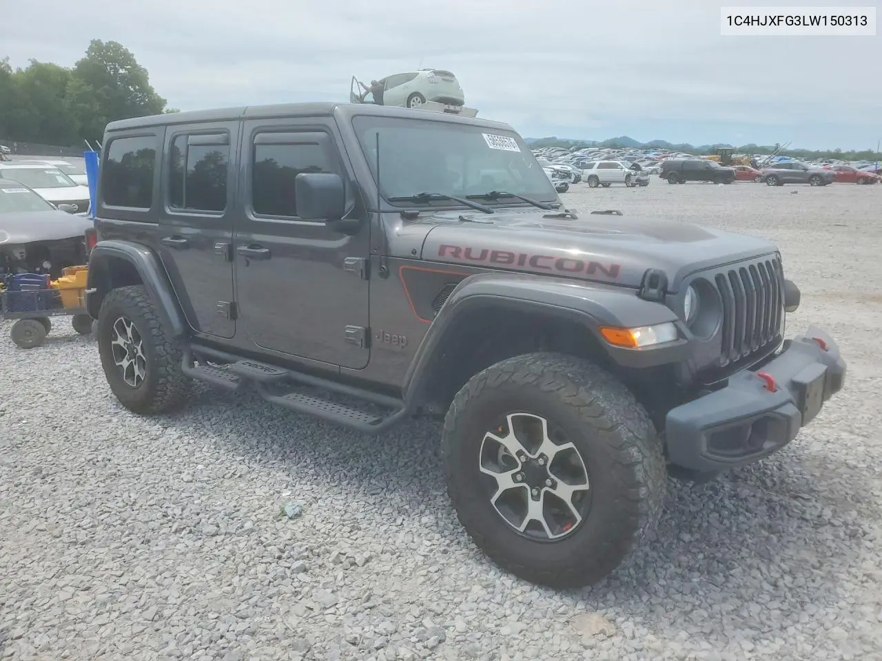 2020 Jeep Wrangler Unlimited Rubicon VIN: 1C4HJXFG3LW150313 Lot: 58536576