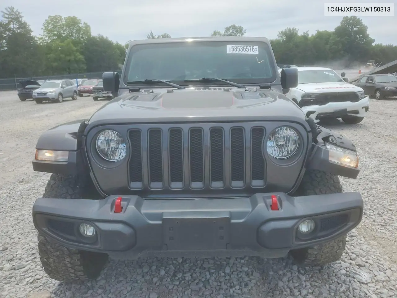 2020 Jeep Wrangler Unlimited Rubicon VIN: 1C4HJXFG3LW150313 Lot: 58536576
