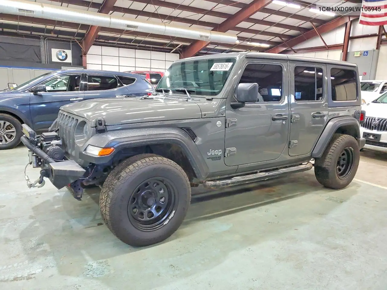 2020 Jeep Wrangler Unlimited Sport VIN: 1C4HJXDG9LW105945 Lot: 58578616