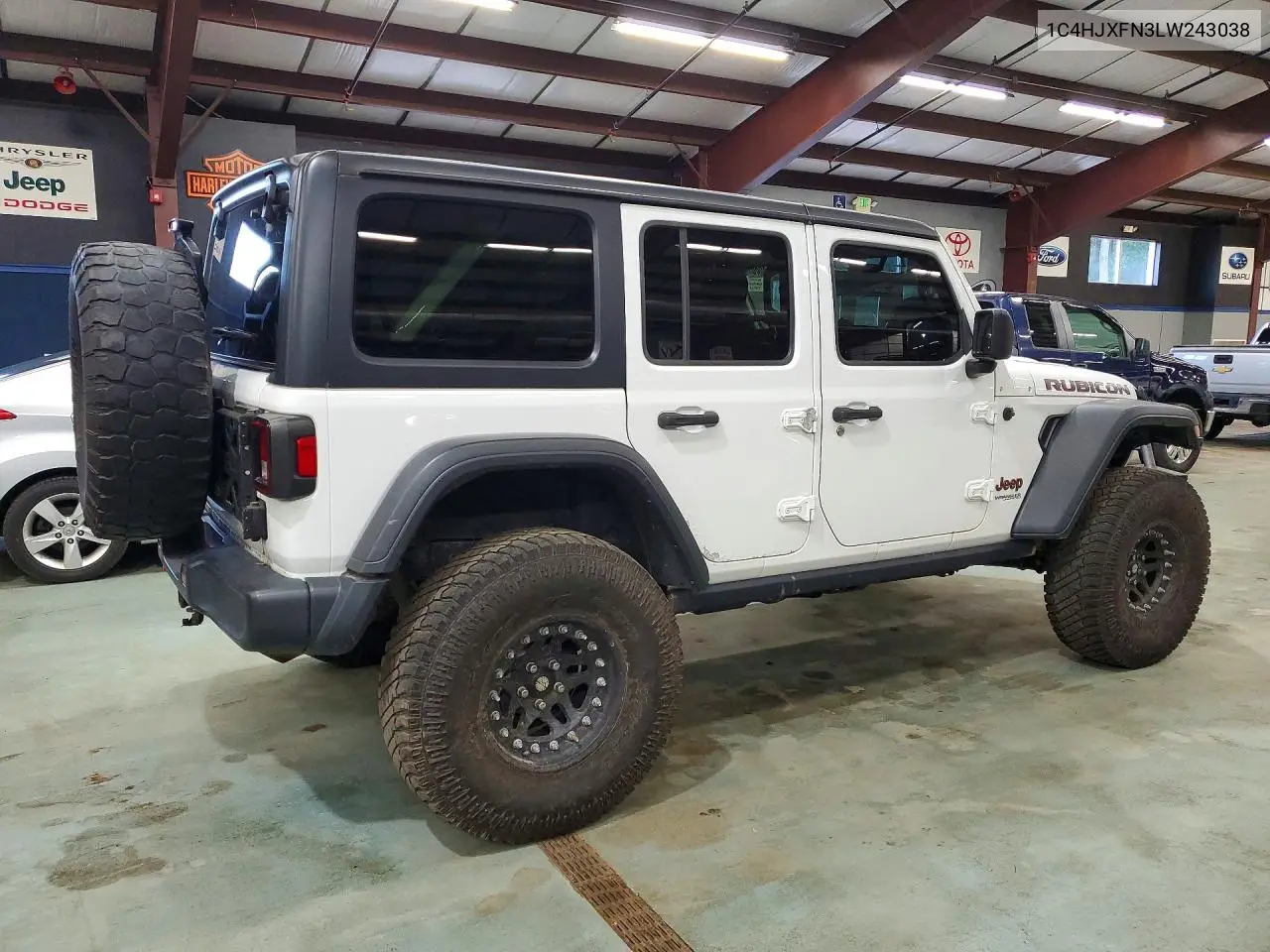 2020 Jeep Wrangler Unlimited Rubicon VIN: 1C4HJXFN3LW243038 Lot: 58578686