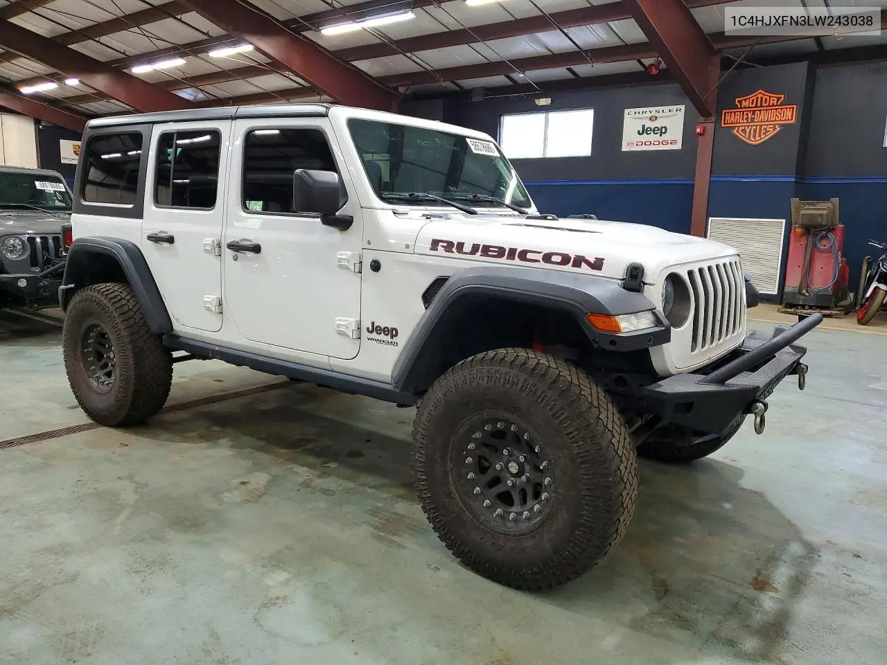 2020 Jeep Wrangler Unlimited Rubicon VIN: 1C4HJXFN3LW243038 Lot: 58578686