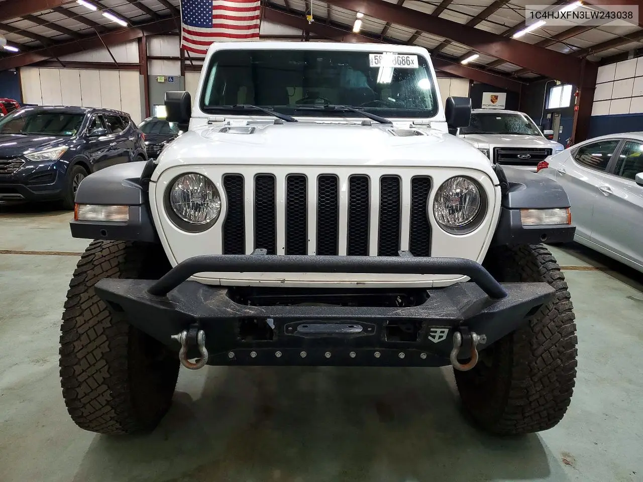 2020 Jeep Wrangler Unlimited Rubicon VIN: 1C4HJXFN3LW243038 Lot: 58578686