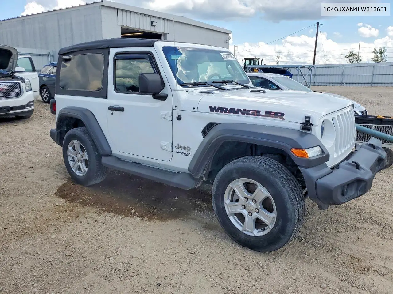 2020 Jeep Wrangler Sport VIN: 1C4GJXAN4LW313651 Lot: 58608986