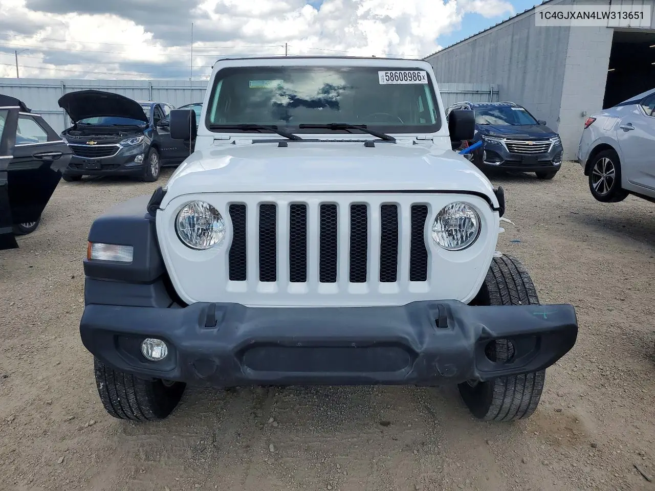 2020 Jeep Wrangler Sport VIN: 1C4GJXAN4LW313651 Lot: 58608986