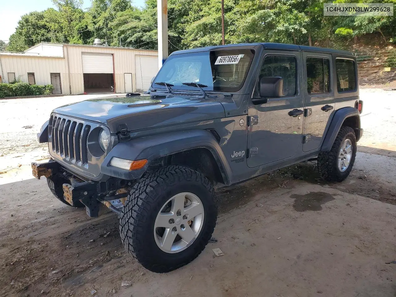 2020 Jeep Wrangler Unlimited Sport VIN: 1C4HJXDN3LW299628 Lot: 60978856